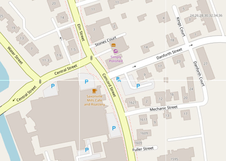 Area map from OpenStreetMap